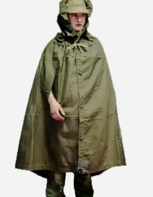 Soviet Military / Russian Army Soldiers Cloak, Tent, Poncho,  Hooded Rain Coat