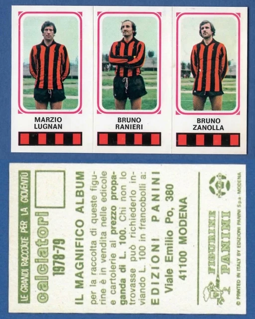 Lot De 100 Figurines Panini Calciatori 1978-79 – Avec Velina, Occasion En Excellent état