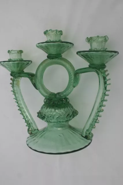 Bougeoir en verre de Venise / Candle stick, Venetian glass 2