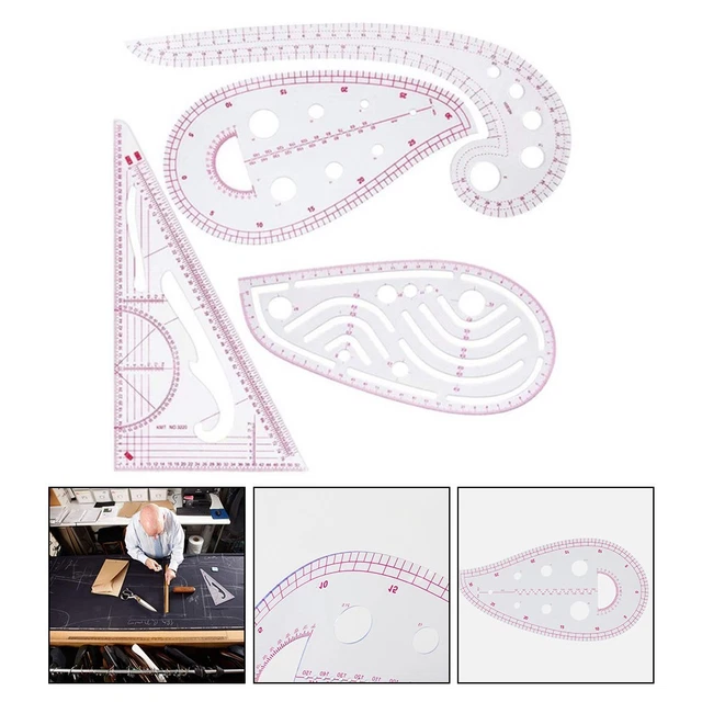 Viceroy Ruler CUTTING RULERS FOR Design Work Triangle Engraving Ruler Comma Curved ...