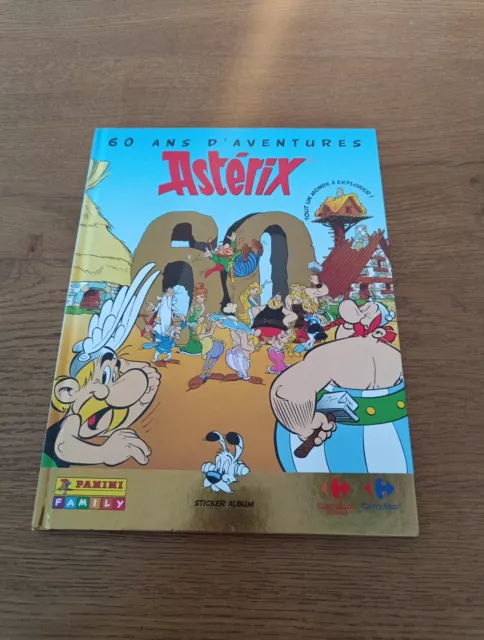Album  Vide Images Stickers Cartes Asterix Carrefour 60 Ans D’aventure