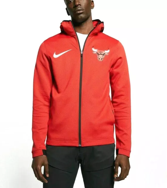 Chicago Bulls Nike Showtime Therma Flex Performance Full-Zip Hoodie - Red