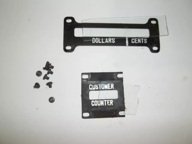 Antique National Cash Register PARTS Counter Backers & GLASS NCR