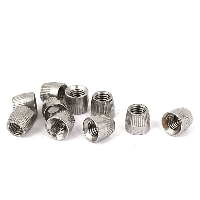 10pz M8 Femmina, Forma Conica, In Acciaio Inox, A Forma Di Dado,