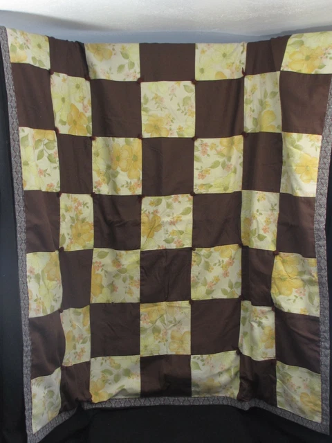 Vintage Baby Quilt Handmade 38"X38"