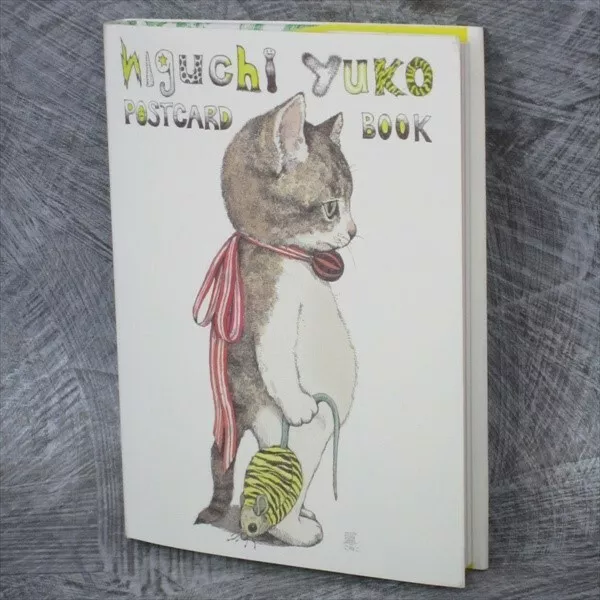 YUKO HIGUCHI Postcard Book Cat Illustration Japan Art 2014