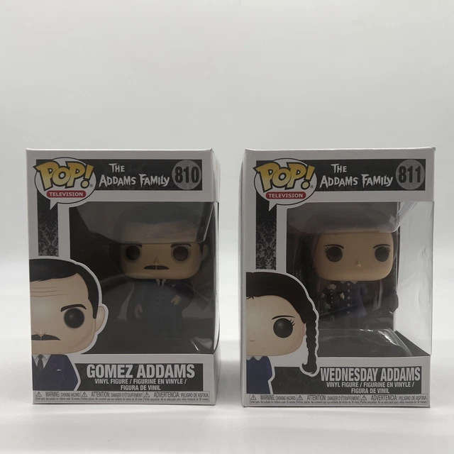 Lot Of 2 Funko Pop! The Addams Family #810 Gomez & #811 Wednesday Addams READ!!