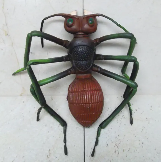 Vintage Rubber ANT Bug Insect Plastic LARGE Toy Figure HONG KONG Halloween Decor
