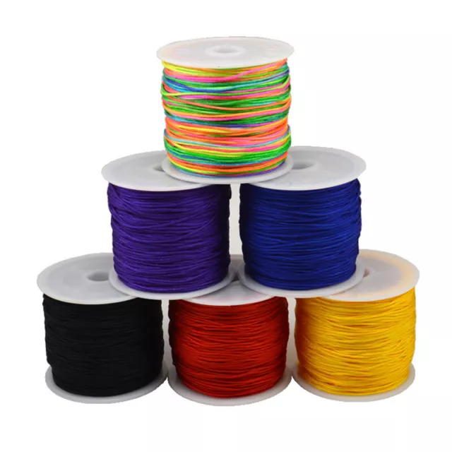 45m/Roll Waxed Cotton Cord String Thread Rope Jewelry Bracelet Necklace Making