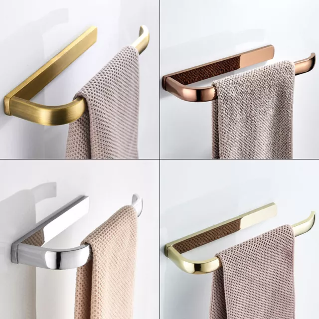 Bathroom Wall Mounted Brass Towel Rack Hand Towel Ring Holder Hanger Single Bar