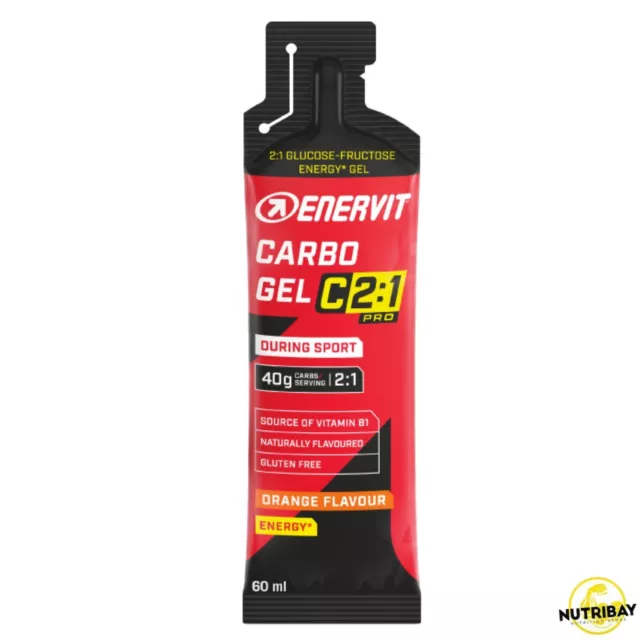 Enervit Carbo Gel C2:1 Pro - 1 gel da 60 ml Gel energetico nuova generazione