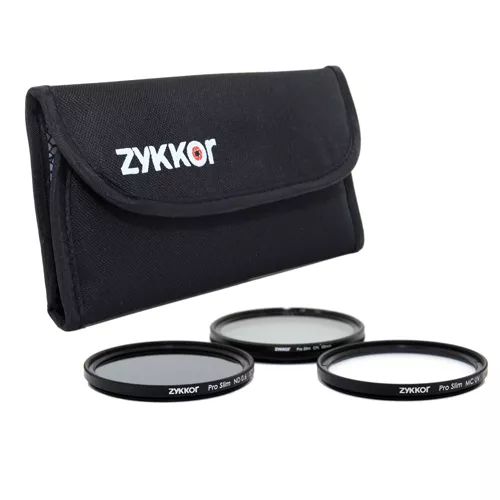 Slim 55mm Pro Filter Kit UV CPL ND4 ND 0.6 for Sony Alpha A300, A330, A500, A550