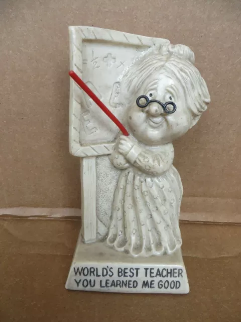 Vintage 1970's Wallace Berries Figure worlds greatest teacher