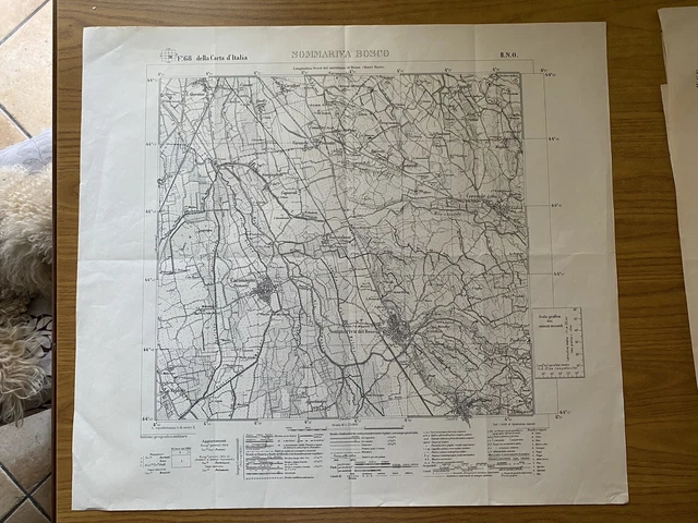 CARTE GÉOGRAPHIQUE INSTITUT Géographique Militaire Fossano Du 1933 B EUR 19,00 - FR