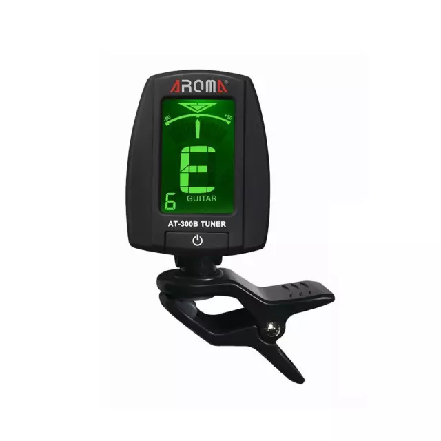 Aroma AT-300B Clip on Tuner For Chromatic Guitar Bass Ukulele