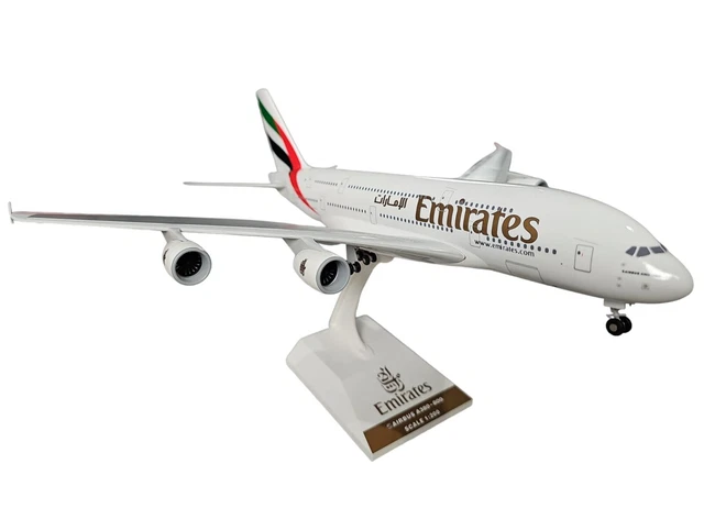 Modelo de avión a escala Airbus A380 Emirates – Crosswind Store