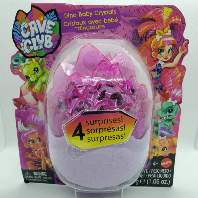 New Cave Club Dolls Dino Baby Crystals SURPRISE Pet PREHISTORIC Mattel