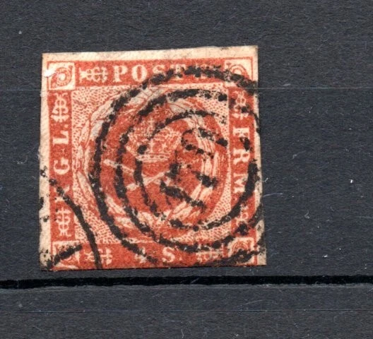 Danemark 1854 Freimarke 4 luxus gebraucht Nr.Stempel 170 (Bahnhof)