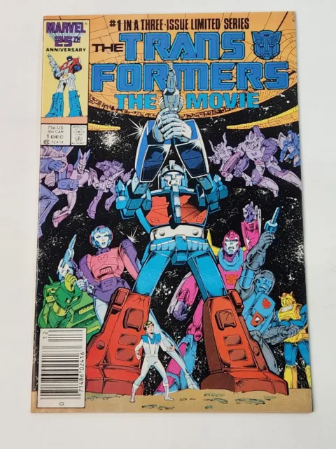 Transformers The Movie 1 NEWSSTAND Marvel Comics 1st App Galvatron 1986