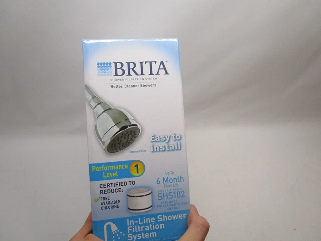 Filtro de ducha de agua Brita cabezal de ducha sistema de filtración en línea Brita cromo