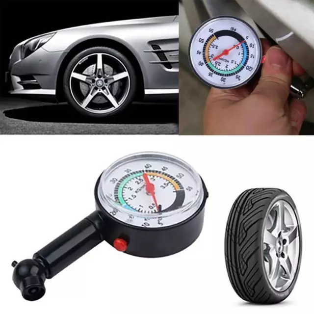 Tyre Tire Air Pressure Gauge Car Auto Motor Bike Truck Vehicle Tester Dial Meter