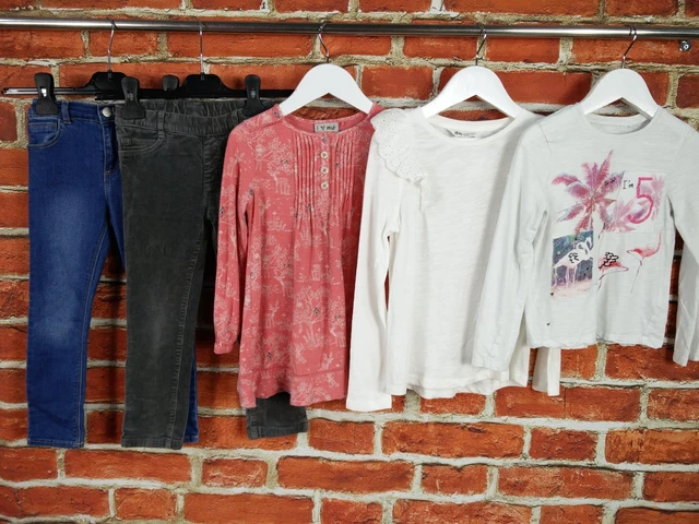 Pacchetto Jeans Jeggings Ragazze Età 4-5 Anni Next Zara H&M Bel Top Io Am 5 110Cm