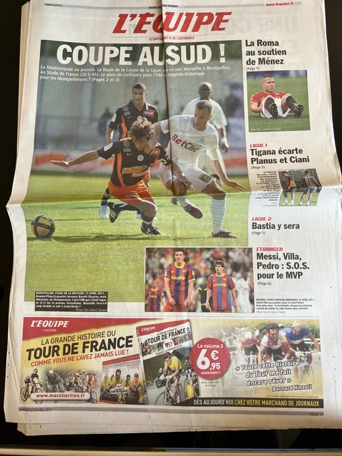 L'EQUIPE JOURNAL 26/03/2004; Coupe UEFA; Marseille affrontera l'inter Milan/ Bor EUR 2,55 - FR