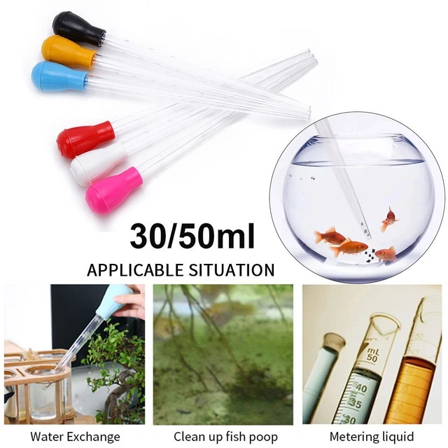Pipe Fish Tank Siphon Pump Aquarium Clean Tool Waste Remover Pipette Dropper