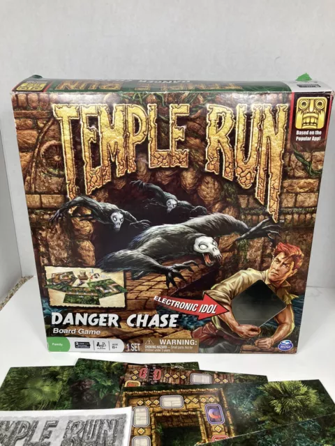 Temple Run Board Game Danger Chase Electronic Idol Spin Master Evil Monkey  X-mas