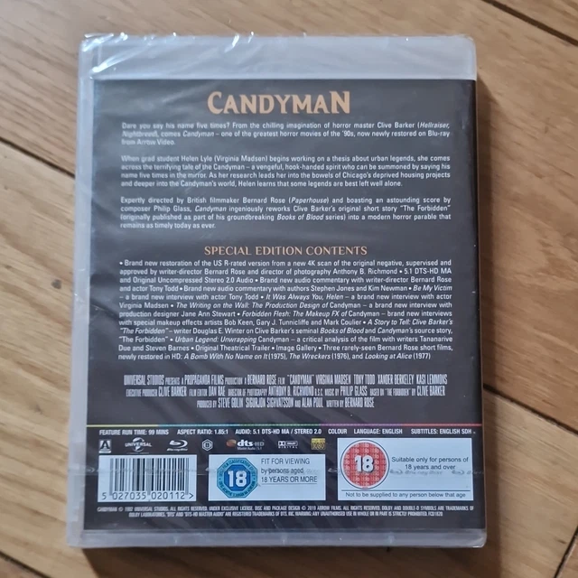 Picclick.com CANDYMAN BLU-RAY ARROW Video Special Edition (18) Tony Todd Region B ...
