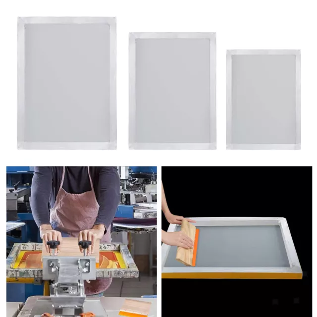 Siebdruck Kit Aluminium Siebdruckrahmen mit 110 weißen Maschen Haushaltskunst