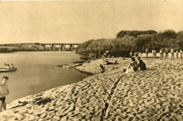 *24507 cpa La Charité sur Loire - the new beach