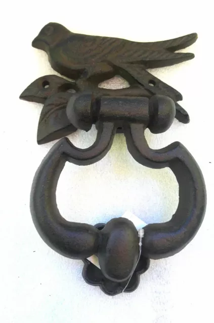 Heurtoir – Marteau De Porte- Oiseau  Ou Main En Fonte 3