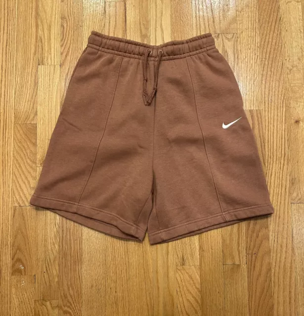 Women's Nike Sportswear Essential High-Rise Shorts Clay Size XS New Without Tags