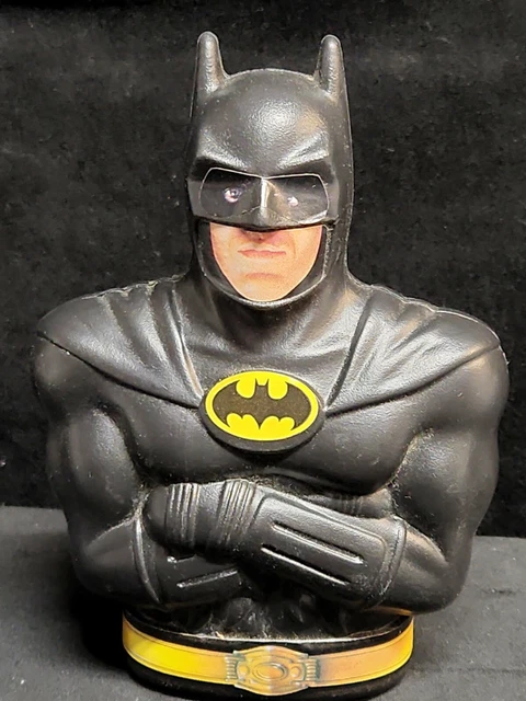 Vintage 1989 Batman Movie Piggy Bank  Michael Keaton Dc Comic Batman Memorabilia