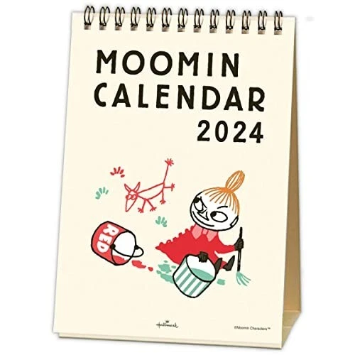 DESKTOP CALENDAR 2024 Japan Moomin Little Mii Hallmark 165 × 120 × 60