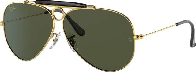 Ray-Ban Shooter Sunglasses, Legend Gold Frame, G-15 Green Lens, 58mm