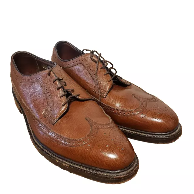 VINTAGE FLORSHEIM IMPERIAL V-Cleat 5-Nail Wingtip Shoes Men’s 13D Brown ...