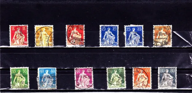 +++ Briefmarken Schweiz sitzende Helvetia  ( 19 )