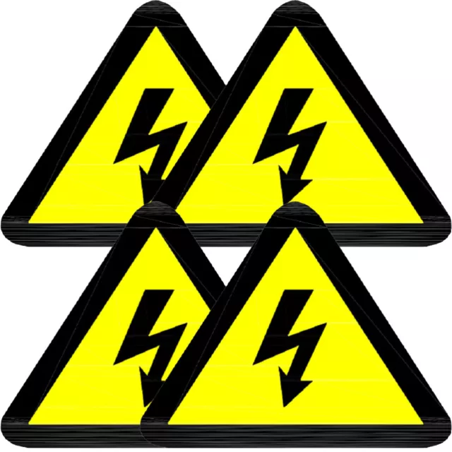 20 Sheets Logo Stickers Electric Fence Safe Sign Warning Electrical Box