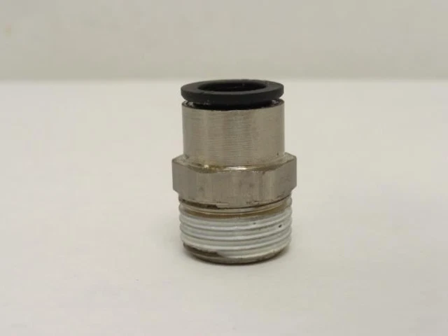 210874 New-No Box; Legris 3101 12 21 Lot-6 Brass Connector; 12mm Tube x 1/2BSPT