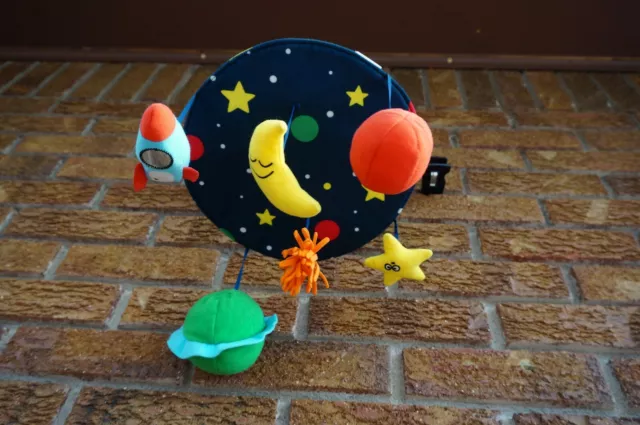 BABY Mobile IKEA Outer Space Star Moon Rocket Crib DANGLE Planet Solar System