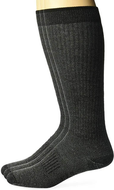 Wrangler Mens Workwear Moisturing Wicking Cushion Over the Calf Socks 3 Pair