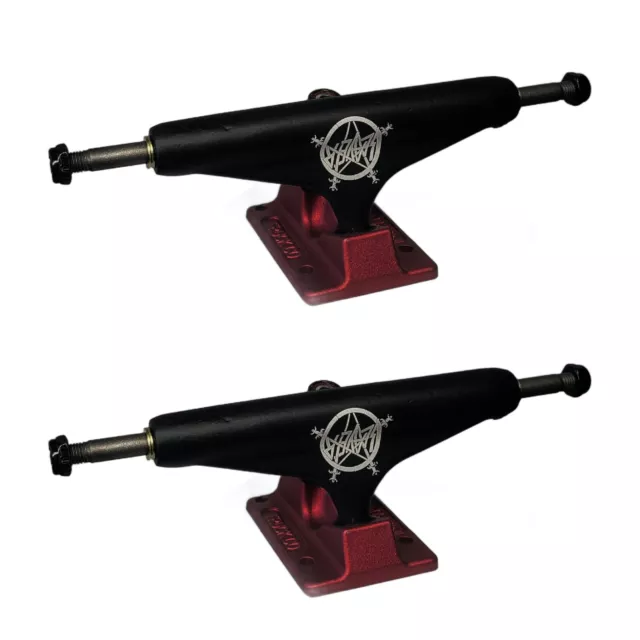 Independent Truck Co - Hollow Skateboard Trucks - Black / Red - SALE WAS £90!