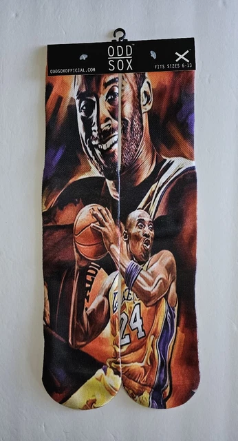 Kobe Bryant Lakers Focus ODD SOX Socks NWT