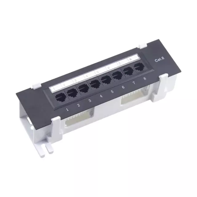 8 Port Shielded Patch Panel Wall Mount for Cat. 6 Installation Cable User