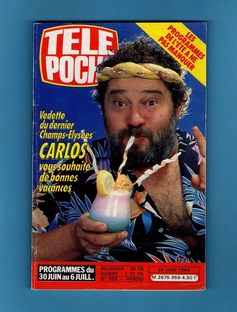 ►Tele Poche 959/1984 - Carlos - Michael Jackson - Sophie D'aulan