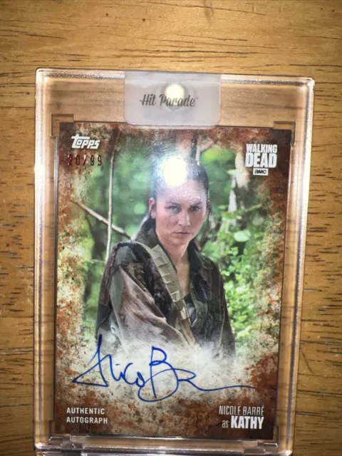 The Walking Dead S7 Topps /99 Kathy Autograph #A-NB (Sealed By Hit Parade)