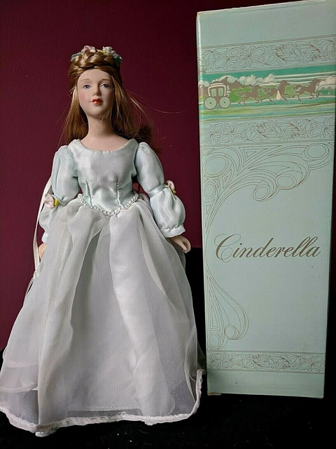 CINDERELLA 9.5" Porcelain Bisque 1984 Fairy Tale Doll Collection Avon NIB