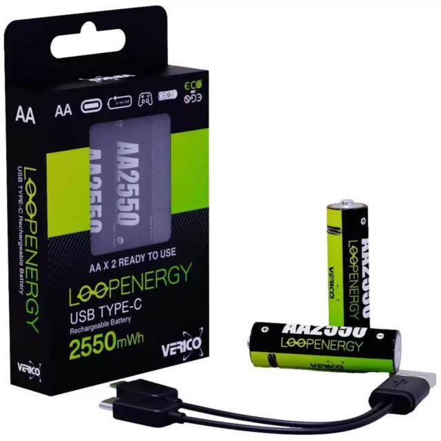 Verico LoopEnergy Pile rechargeable LR14 (C) NiMH 3700 mAh 1.5 V 2 pc(s)